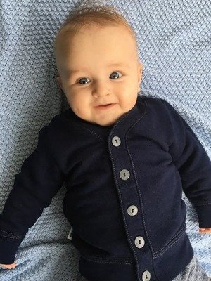 Bluza niemowlęca sweterek Martex granatowa