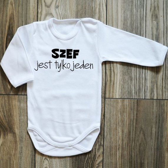 Body długi rękaw "SZEF jest tylko jeden" Moocha czarne