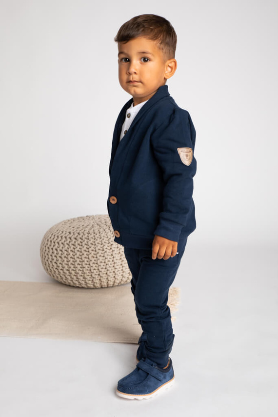 169553 Mix Bluza dresowa Nicol - granatowy