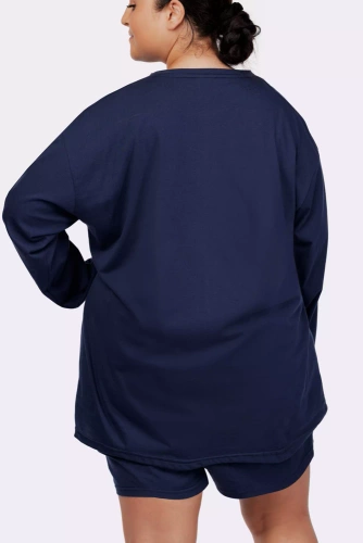 Piżama damska Joy longsleeve Mona navy 