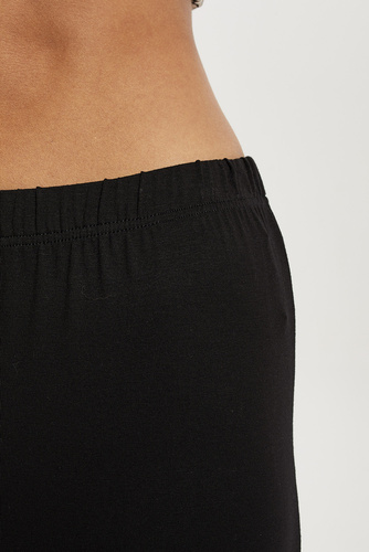 Piżama Damska długi rękaw, długie spodnie Abisynia Italian Fashion - czarny/druk