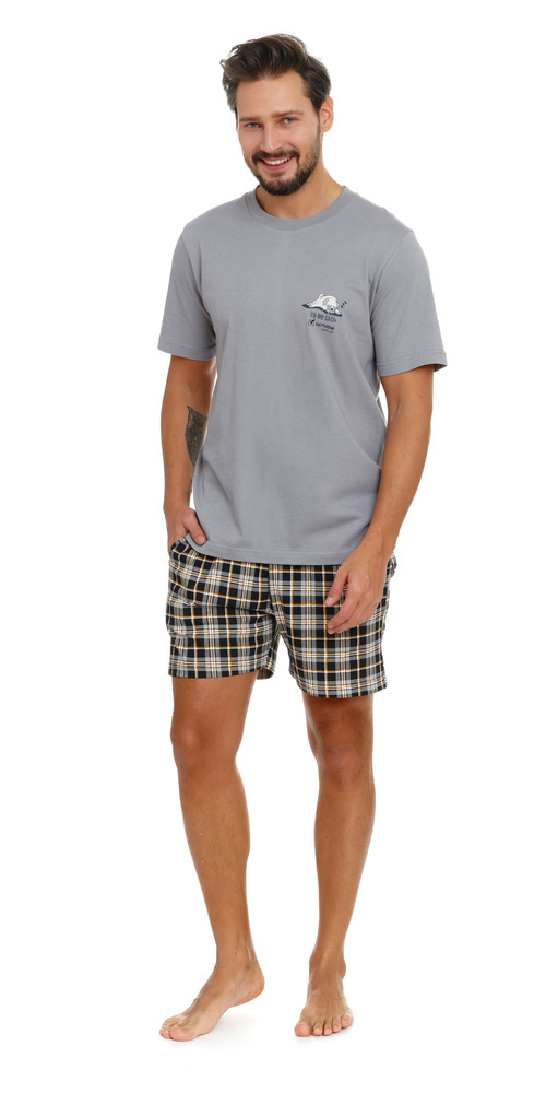 PMB.5153 Piżama Męska Doctor Nap - grey