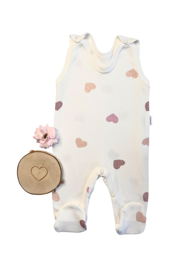 Mamatti SC15030 – śpiochy niemowlęce w serduszka, z bawełny