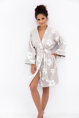 Melody – przytulny krótki szlafrok damski Sensis