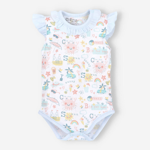 Body dla dziewczynki z falbanką Sunny Nini druk