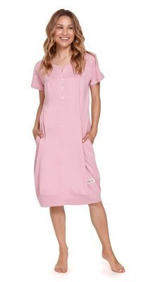 TM.4348 Koszula Nocna ciążowa i do karmienia Doctor Nap - papaya