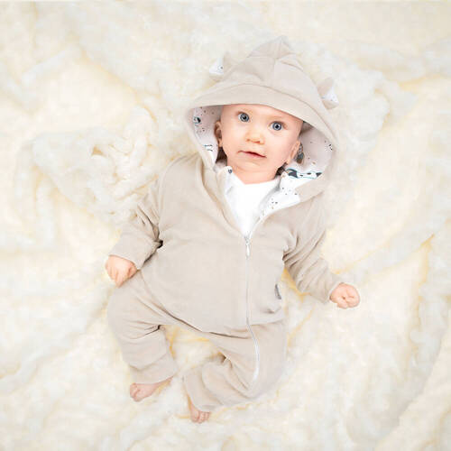 Pajacyk welurowy z podszewką 141293 Nicol