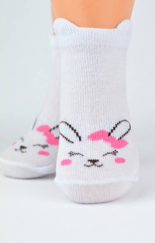 SB019 M2 Girl Króliczek Skarpety dla dziewczynki Noviti - mix kolor 