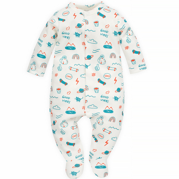 Pajac niemowlęcy Orange Flip Pinokio - ecru