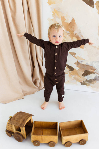 Bluza "Natural Waffel" Makoma mocha