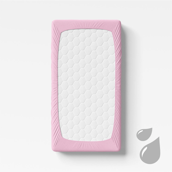 Prześcieradło dziecięce nieprzemakalne Eevi - różowy