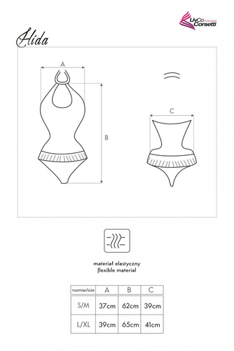 Body damskie Hida LC 8090 LivCo Corsetti Fashion
