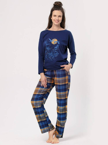 Piżama Damska LNS 937  Key - granatowy