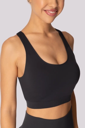 Top biustonosz base sportowy Mona szary