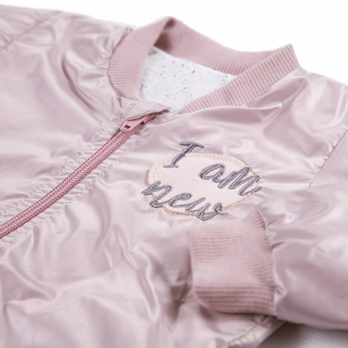 Kurtka bomberka na zamek Swan Ewa Klucze - róż 