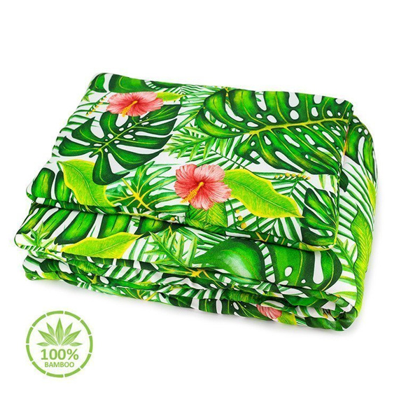 Pościel z wypełnieniem 100% Bamboo Sawanna - Makaszka