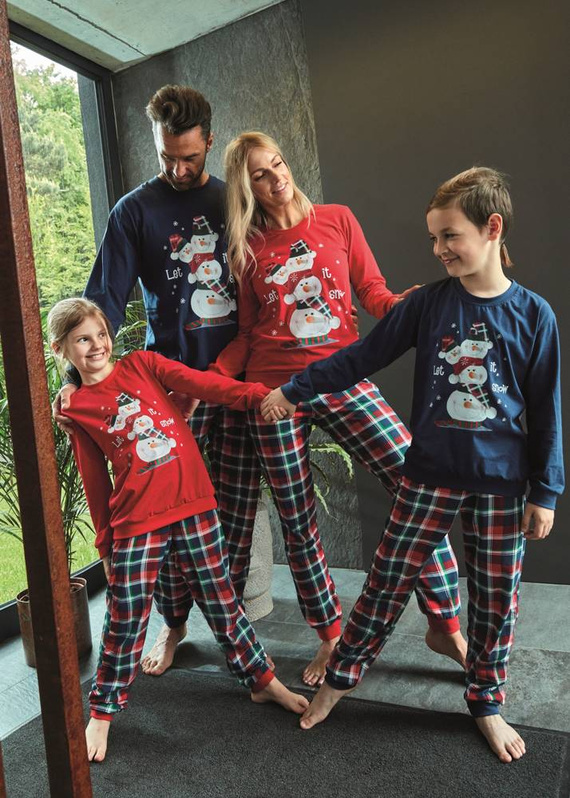 Piżama męska 115/236 Snowman Cornette - granatowy