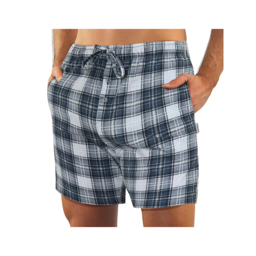 Bawełniana piżama męska, rozpinana 2576/42 Sesto Senso - granatowy 