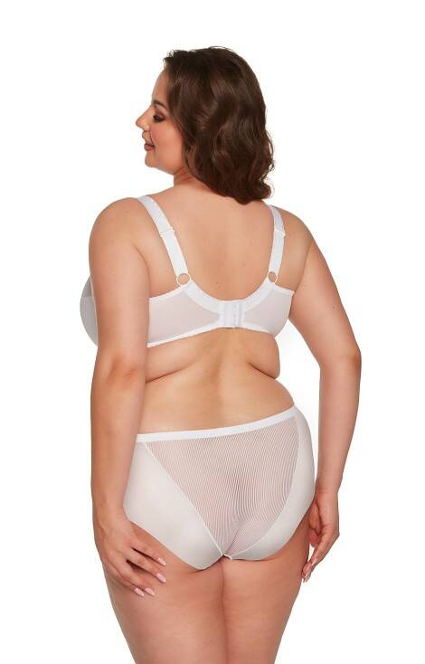Biustonosz półusztywniany BSM 1058 Sonia Maxi Gaia biały