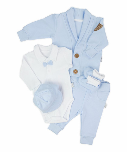 169400 Mix Komplet 5-częściowy nadruk Nicol - niebieski