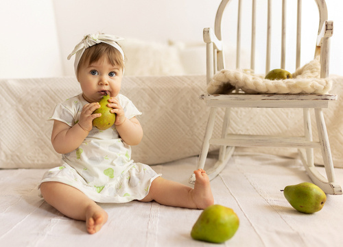 Sukienka z falbanką "Sweet Pears" Makoma