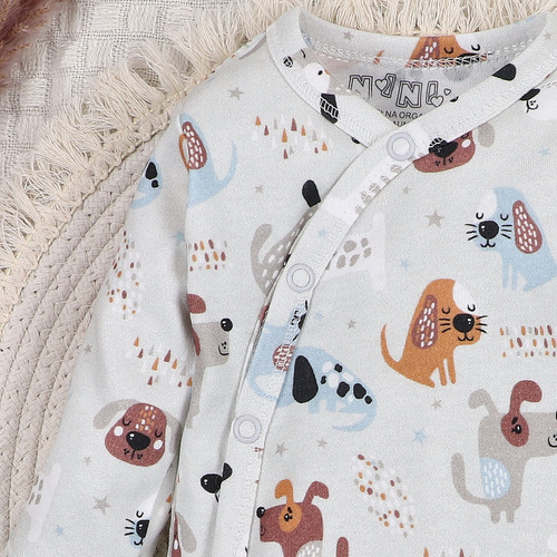 Body kopertowe z bawełny organicznej Psiaki Adventure Nini