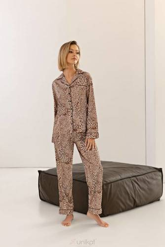 Piżama damska Bambi Unikat brązowy
