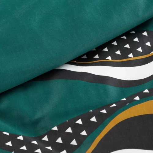 Pościel satynowa fale Nika 50 Eurofirany morski