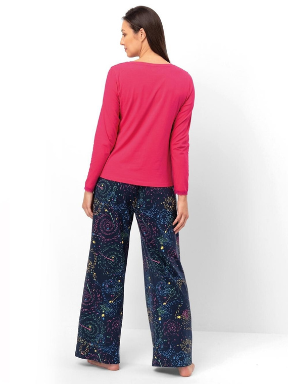 Key LNS 750 – damska piżama bawełniana z długim rękawem