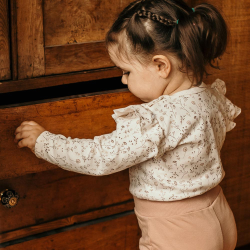 Body dziecięce Bloom Eevi - ecru druk