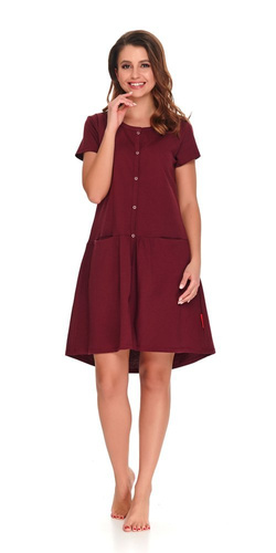 Koszula ciążowa i do karmienia 9445 Doctor Nap - sangria