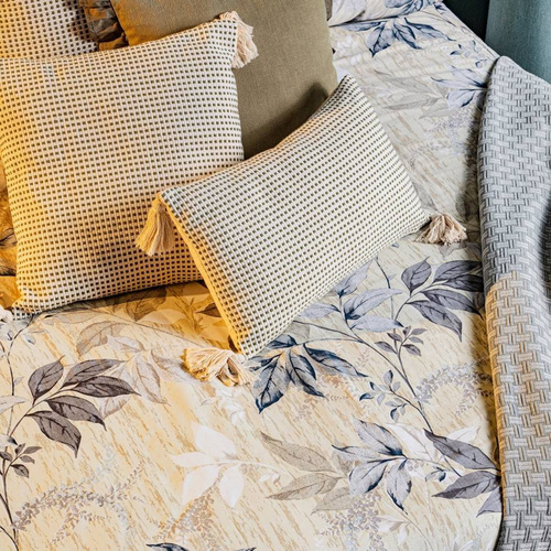 Poszewka z grubej tkaniny bawełnianej Montenegro Eurofirany oliwkowy