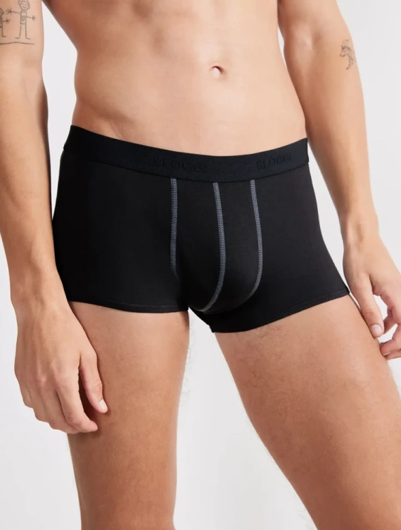 Bokserki męskie 2-pak Men 24/7 Hipster 2P Sloggi - czarny