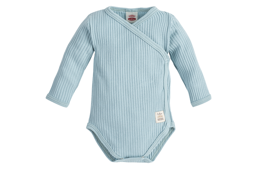 Body dzidziuś z długim rękawem "Natural Harmony" Makoma turkusowy