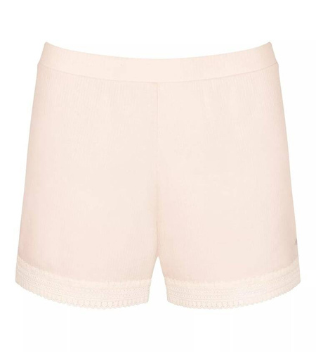 Krótkie spodenki piżamowe GO Ribbed Short Sloggi - Angora