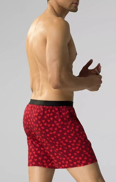 Bokserki męskie 2GMB-009 Atlantic - czarny-burgund