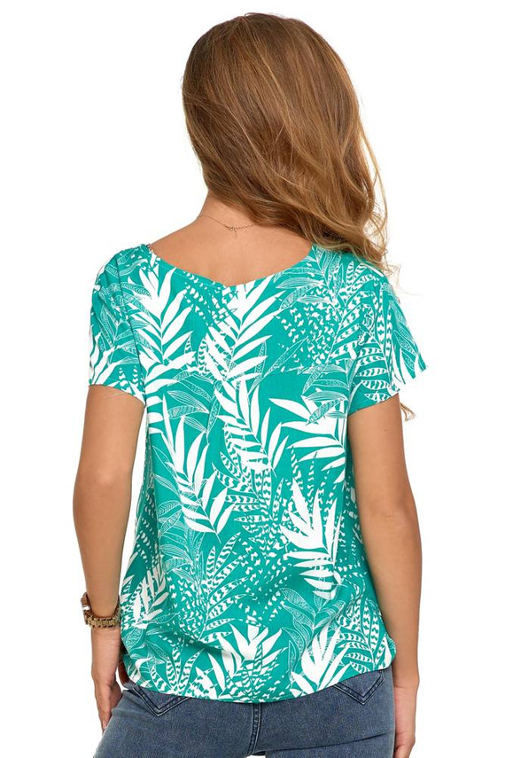 Bluzka damska BD2300-004 Moraj - turkuskowy