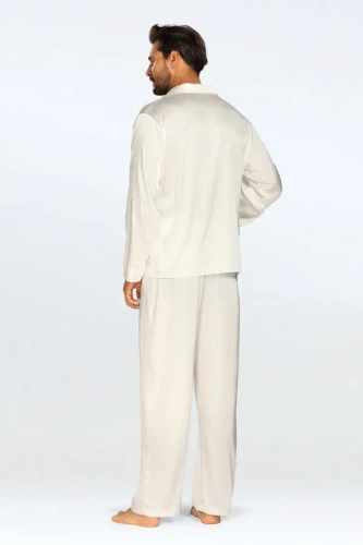 Komplet satynowy Lukas - jasny ecru