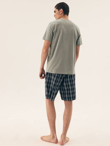 Piżama Męska 42617 Dexter Henderson -oliwkowy