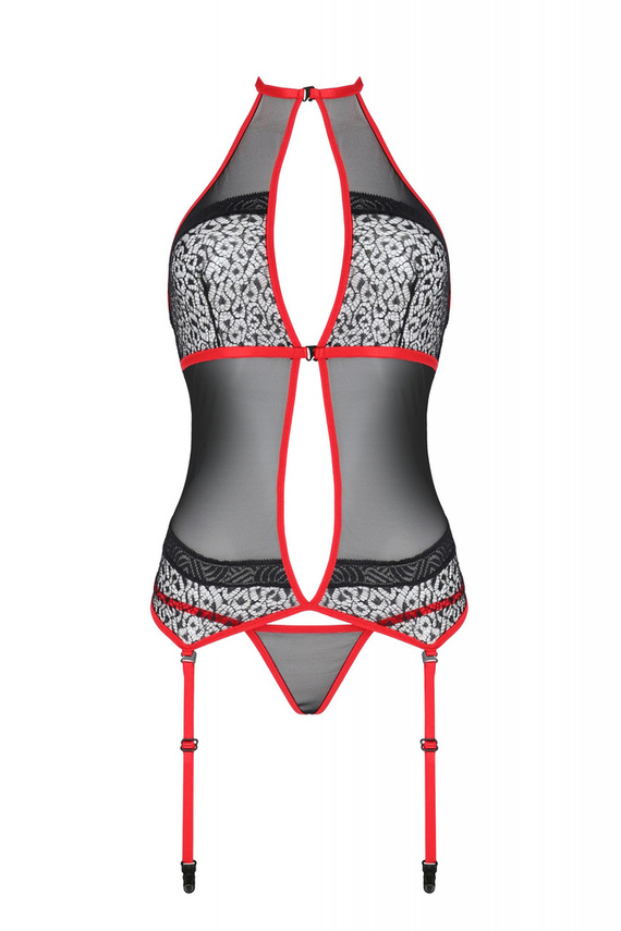 Gorset damski Satara Corset Passion czerwony