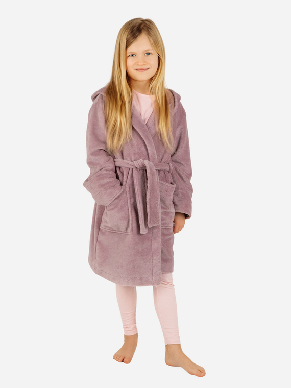 Szlafrok dziecięcy bambusowy Bamboo ByShelly - brudny róż