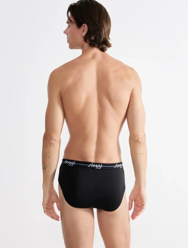 Slipy męskie 2-pak Men Start Midi C2P box Sloggi - black