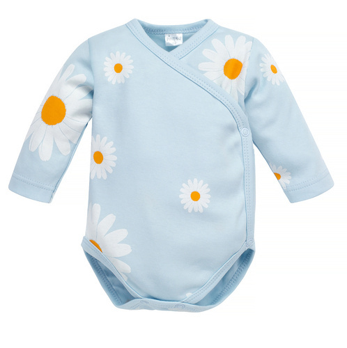 Body kopertowe z długim rękawem Daisy Pinokio - niebieski