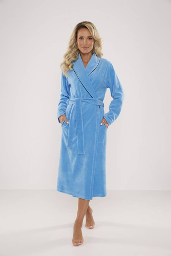 389 / 390 Lydie Szlafrok damski Forex - niebieski