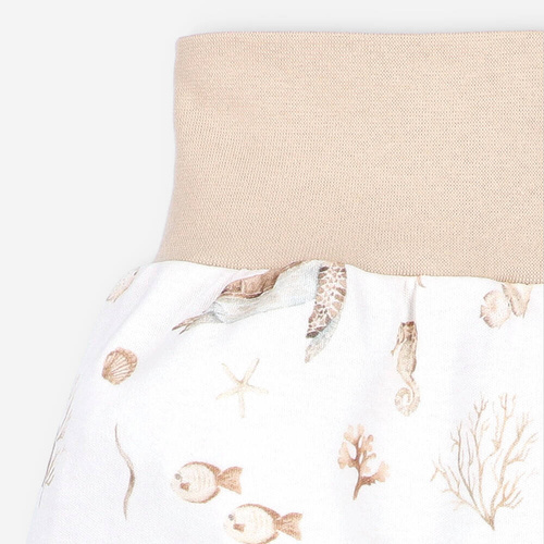 Półśpiochy z bawełny organicznej Turtles Nini druk