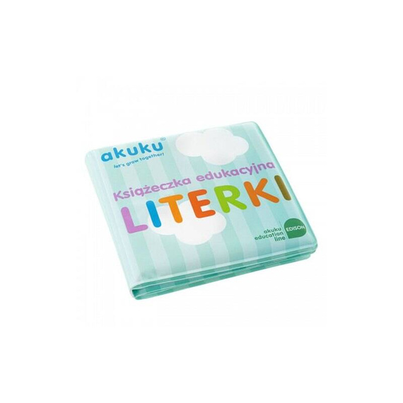 Edukacyjna książeczka do kąpieli z piszczkiem Literki Akuku