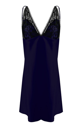 Koszulka satynowa damska Debbie DKaren - Granat