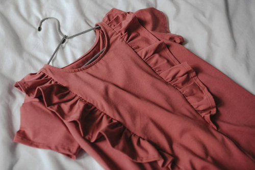 Bluzka do karmienia Milky Waves z krótkim rękawem Milk&Love dusty cedar