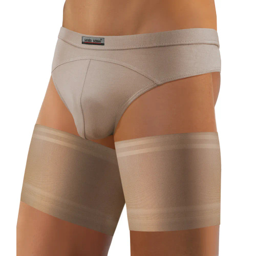 Samonośne opaski udowe męskie Sesto Senso beżowy