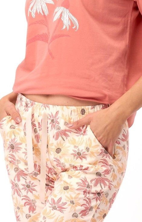 Piżama Damska LNS 552 Key - różowa